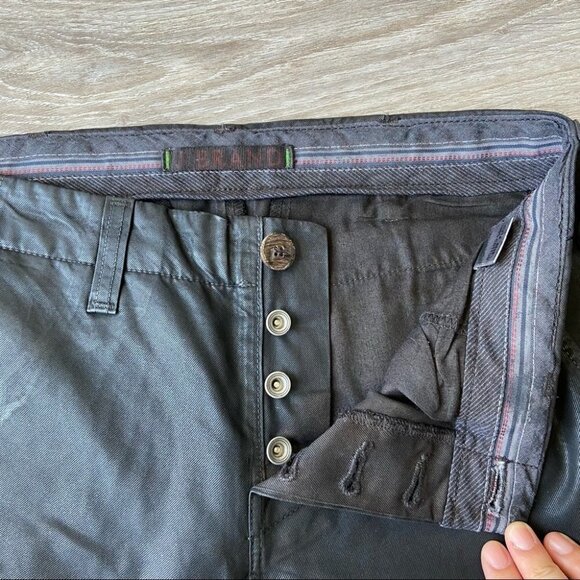 J Brand Inez Coated Slim Fit Cropped Pants Button Fly - Picture 9 of 14